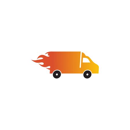 Delivery car logo design inspiration vector templateのイラスト素材