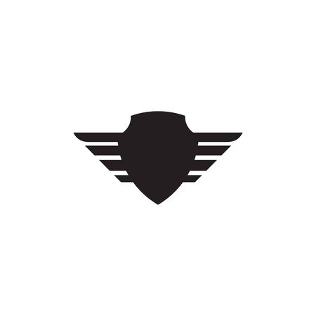 Wings logo design inspiration vector template with isolated backgroundのイラスト素材