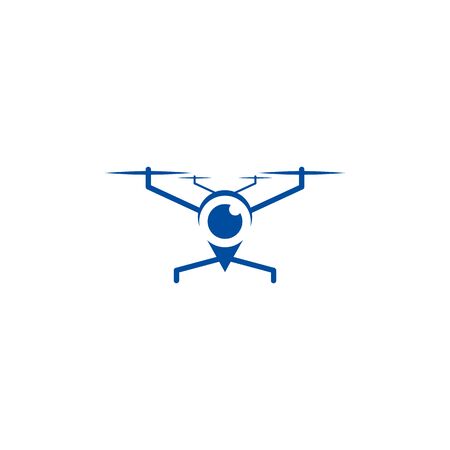 Drone icon logo design vector illustration templateのイラスト素材
