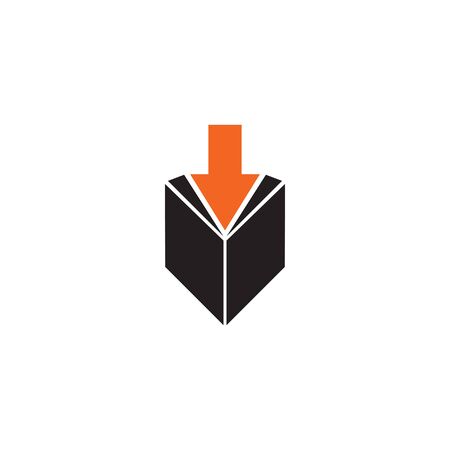 Download icon logo design vector illustration templateのイラスト素材