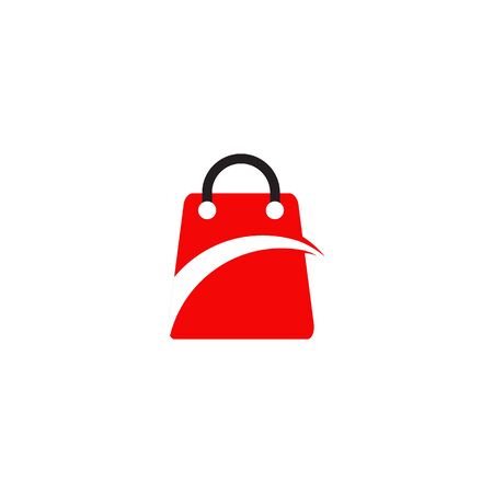 Shopping bag icon logo design vector illustration templateのイラスト素材