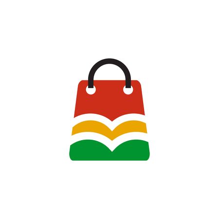Shopping bag icon logo design vector illustration templateのイラスト素材