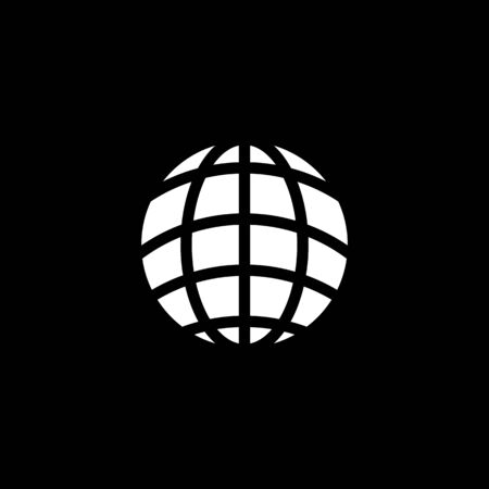 Globe iicon logo design vector illustration templateのイラスト素材
