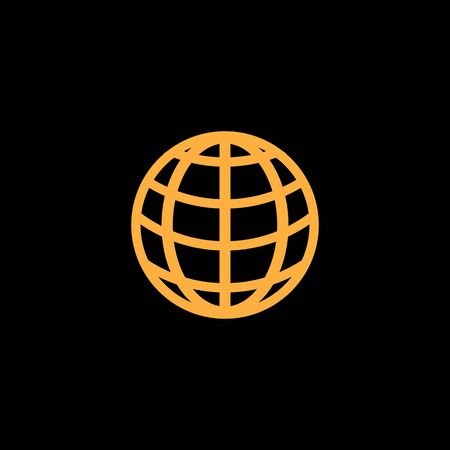 Globe iicon logo design vector illustration templateのイラスト素材