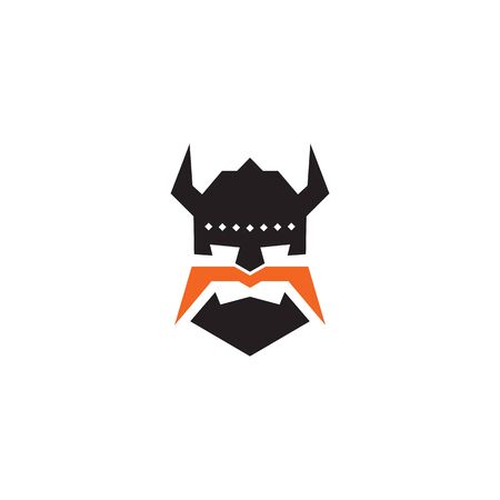Viking helmet icon logo design inspiration vector templateのイラスト素材