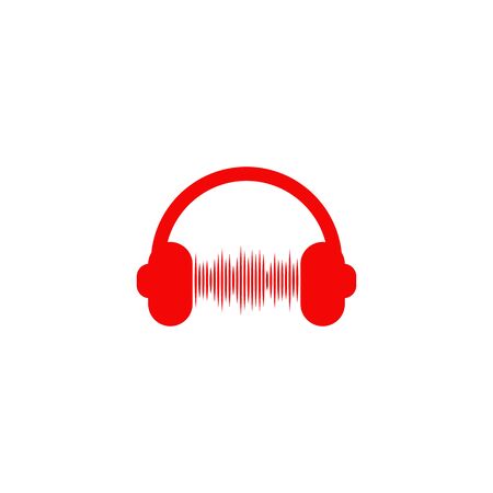 Music headphone icon logo design inspiration vector templateのイラスト素材