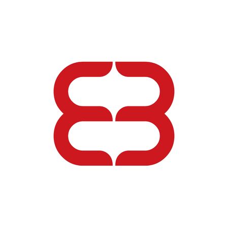 EE letter initial icon logo design inspiration vector templateのイラスト素材