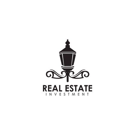 Classic lamp icon logo design inspiration vector templateのイラスト素材