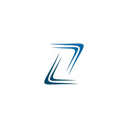 Z letter initial icon logo design inspiration vector templateのイラスト素材