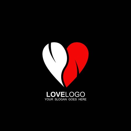 Love icon symbol logo design inspiration vector illustration templateのイラスト素材