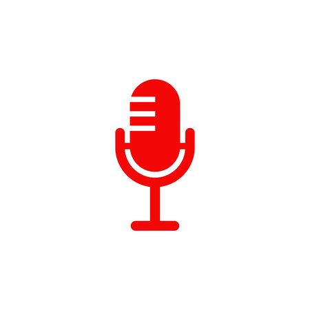 Microphone mic icon logo design inspiration vector illustration templateのイラスト素材
