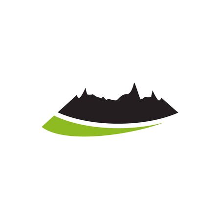 Mountain icon logo design vector illustration templateのイラスト素材