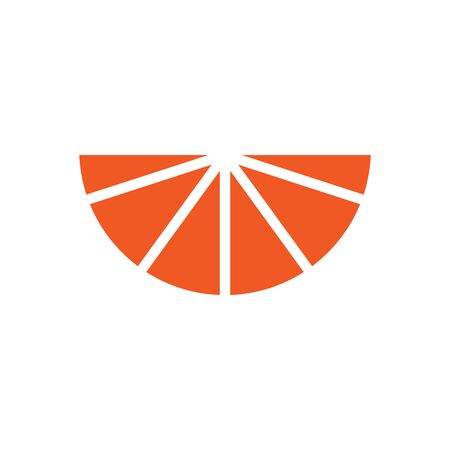 Orange fruit icon symbol logo design inspiration vector templateのイラスト素材