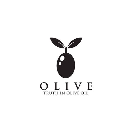 Olive oil business manufacturing company logo design vector illustration templateのイラスト素材