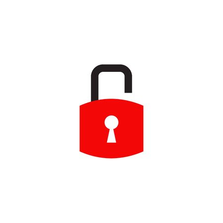 Padlock icon logo design inspiration vector templateのイラスト素材