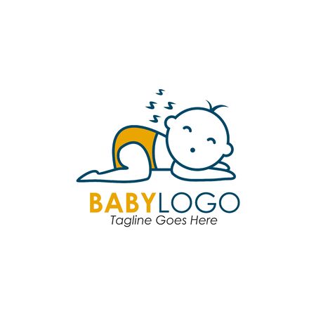 Baby shop logo design inspiration vector illustration templateのイラスト素材