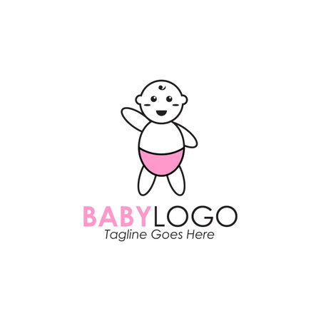 Baby shop logo design inspiration vector illustration templateのイラスト素材