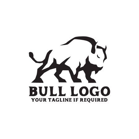 Bull logo design inspiration vector illustration templateのイラスト素材