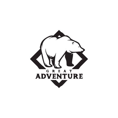 Bear logo design inspiraiton vector illustration templateのイラスト素材