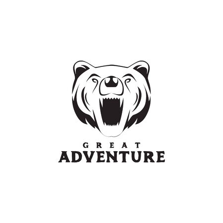 Bear logo design inspiraiton vector illustration templateのイラスト素材