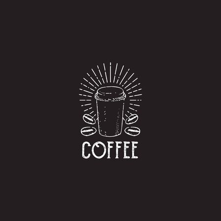 Coffee shop icon logo design inspiration vector illustration templateのイラスト素材