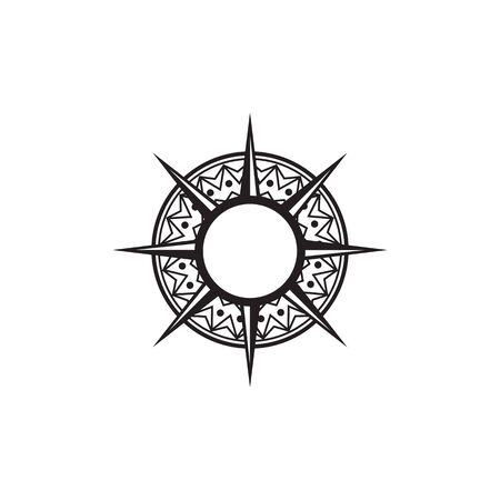 Compass logo icon design inspiration vector illustration templateのイラスト素材