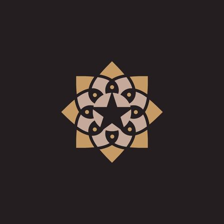 Flower of life design inspiration  vector illustration templateのイラスト素材