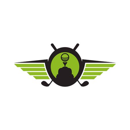 Emblem logo design for golf sport activity vector illustration templateのイラスト素材