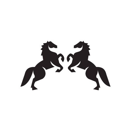 Horse icon logo design inspiration vector templateのイラスト素材