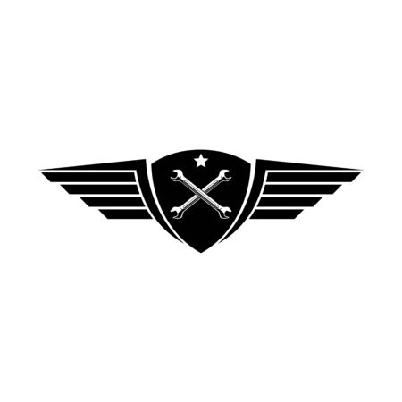 Motor club logo design inspiration vector illustration templateのイラスト素材