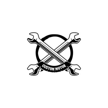 Motor club logo design inspiration vector illustration templateのイラスト素材