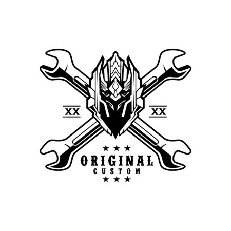 Motor club logo design inspiration vector illustration templateのイラスト素材