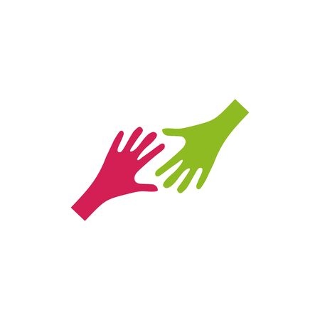 Hands logo design inspiration vector illustration templateのイラスト素材
