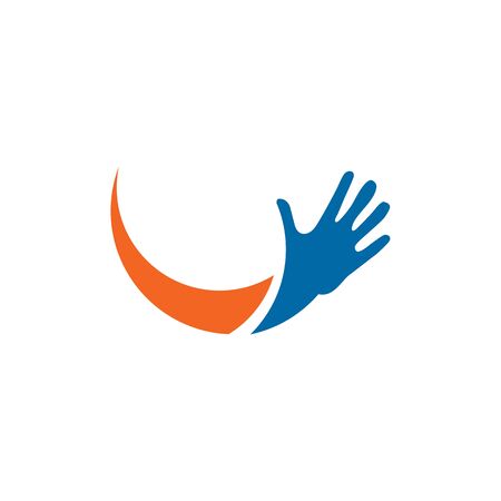 Hands logo design inspiration vector illustration templateのイラスト素材