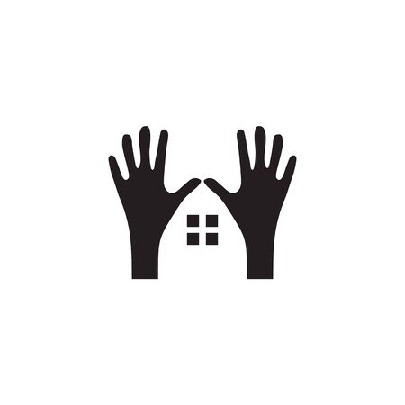 Hands logo design inspiration vector illustration templateのイラスト素材