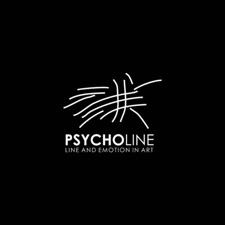 Psycholine logo design  illustration vector templateのイラスト素材