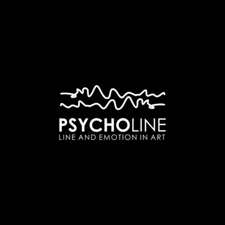 Psycholine logo design  illustration vector templateのイラスト素材