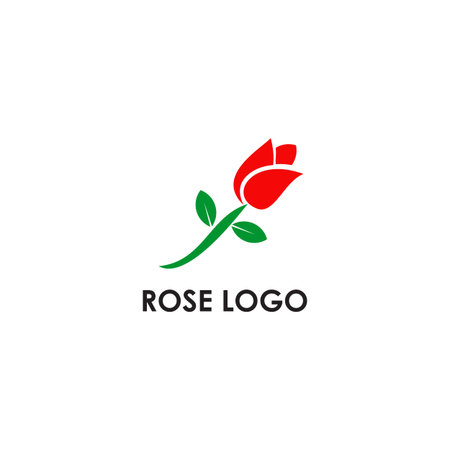 Rose flower icon logo design vector illustration templateのイラスト素材
