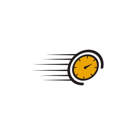 Speedometer icon logo design vector illustration templateのイラスト素材