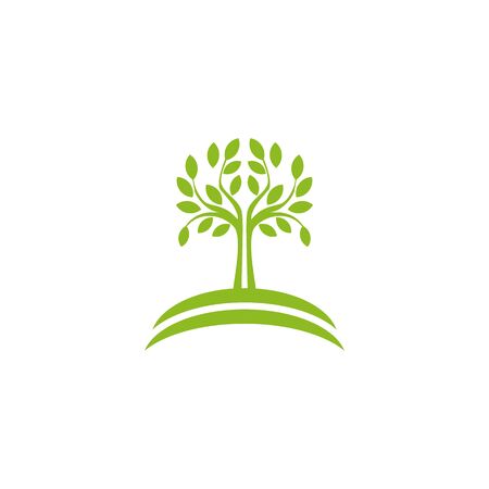 Tree logo icon design inspiration vector templateのイラスト素材