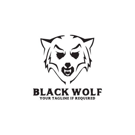 Wolf logo design vector icon illustration templateのイラスト素材