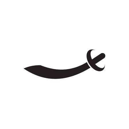 Sword logo icon design vector illustration templateのイラスト素材