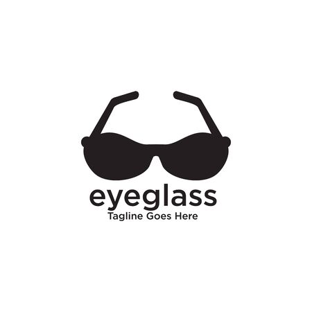 Eye glasses logo design icon vector templateのイラスト素材