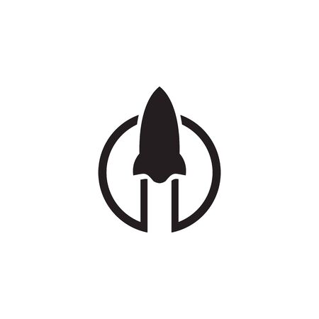 Rocket icon logo design inspiration vector illustration templateのイラスト素材