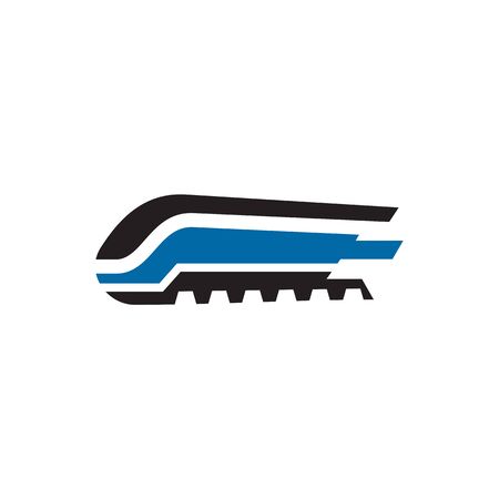 Futuristic train icon logo design vector templateのイラスト素材