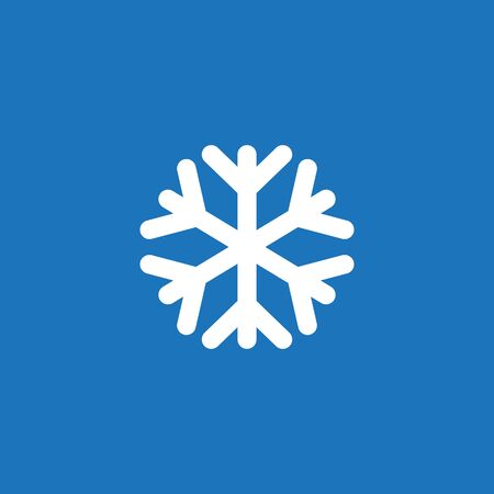 Snowflake icon logo design vector illustration templateのイラスト素材