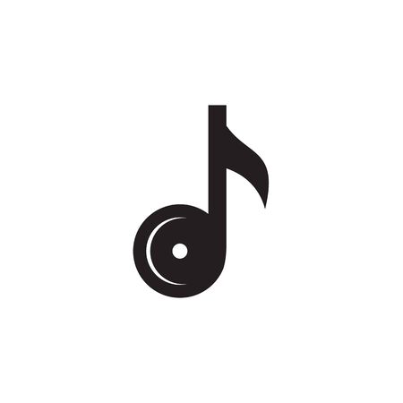 Music note icon symbol logo design vector templateのイラスト素材