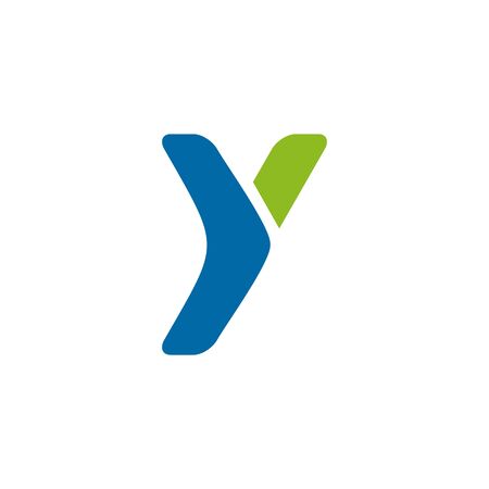 Y letter initial icon logo design vector illustration templateのイラスト素材