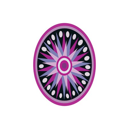 Aboriginal art dots painting icon design vector templateのイラスト素材