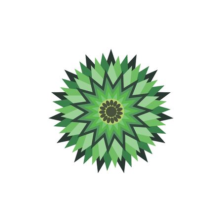 Aboriginal art dots painting icon logo design vector illustration templateのイラスト素材